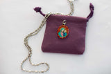Our Lady of Good Counsel Medal - Hand-Painted on Italian Silver by Saints for Sinners