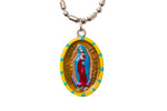 Our Lady of Guadalupe Medal - Hand-Painted on imported Italian Silver by Saints For Sinners