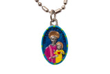 Our Lady of La Vang Miraculous Medal - Hand-Painted on Italian Silver by Saints For Sinners
