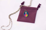 Our Lady of La Vang Miraculous Medal - Hand-Painted on Italian Silver by Saints For Sinners