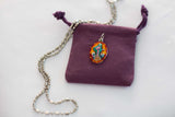 Our Lady of Medjugorje Medal - Hand-Painted on imported Italian Silver by Saints For Sinners