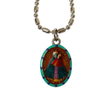 Our Lady of Olives Medal - Hand-Painted on imported Italian Silver by Saints For Sinners