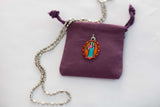 Mary Queen of Peace Medal - Hand-Painted on Italian Silver by Saints for Sinners