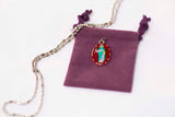 Saint Rose of Lima Medal - Hand-Painted on imported Italian Silver by Saints For Sinners