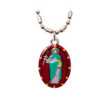 Saint Rose of Lima Medal - Hand-Painted on imported Italian Silver by Saints For Sinners