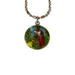 Saint Francis of Assisi Medal - Hand-Painted on Italian Silver by Saints For Sinners