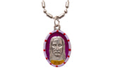 Shroud of Jesus Medal Necklace - Hand-painted on imported Italian Silver by Saints For Sinners