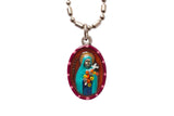 Saint Therese of Lisieux Medal - Hand-Painted on imported Italian Silver by Saints For Sinners