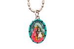 Our Lady of Mount Carmel Medal - Hand-Painted on imported Italian Silver by Saints For Sinners
