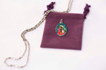 Our Lady of Mount Carmel Medal - Hand-Painted on imported Italian Silver by Saints For Sinners